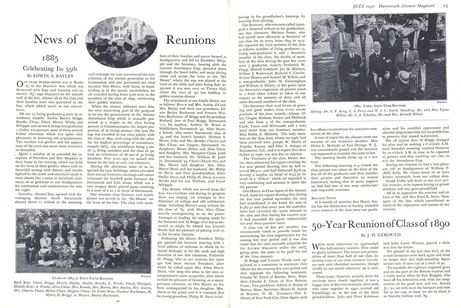 1885 Celebrating Its 55th