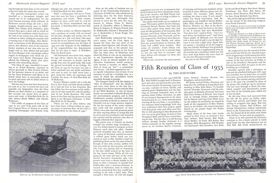 Fifth Reunion of Class of 1935