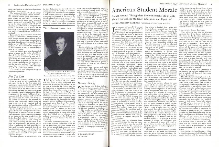 American Student Morale