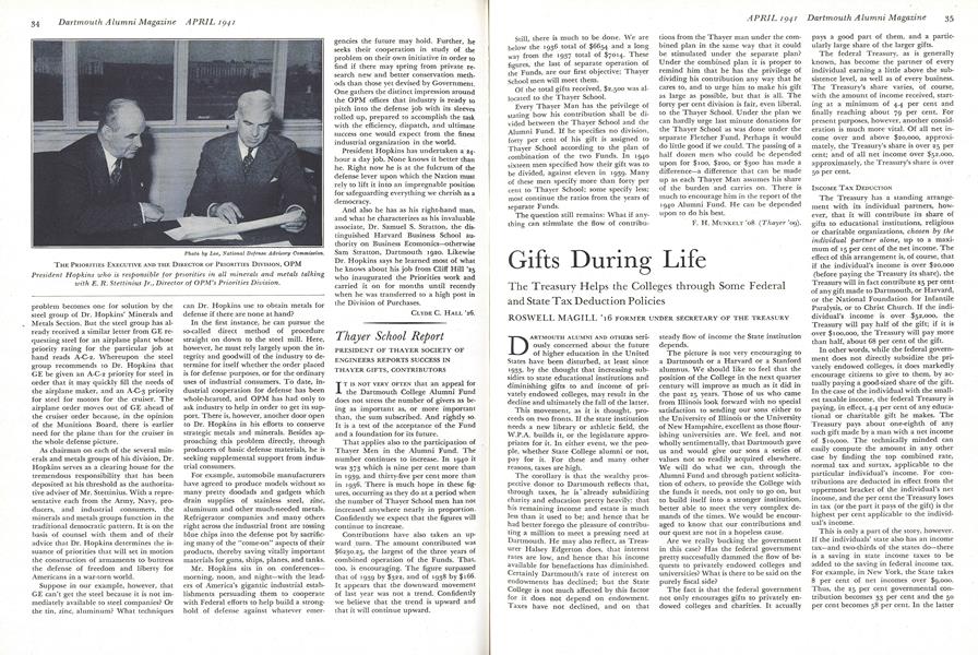 Thayer School Report