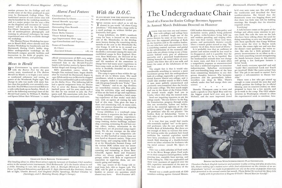 The Undergraduate Chair