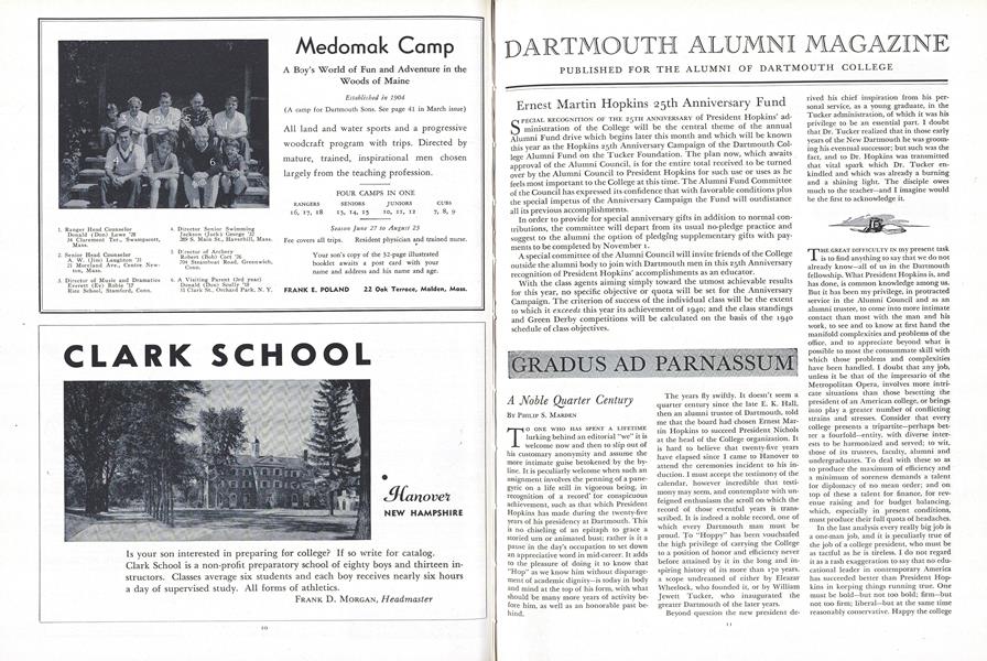 Ernest Martin Hopkins 25th Anniversary Fund