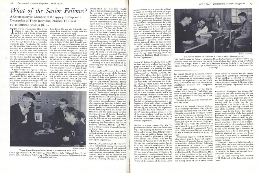 What of the Senior Fellows?