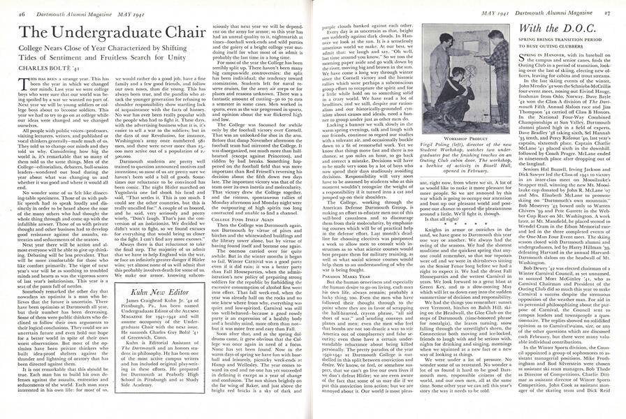 The Undergraduate Chair