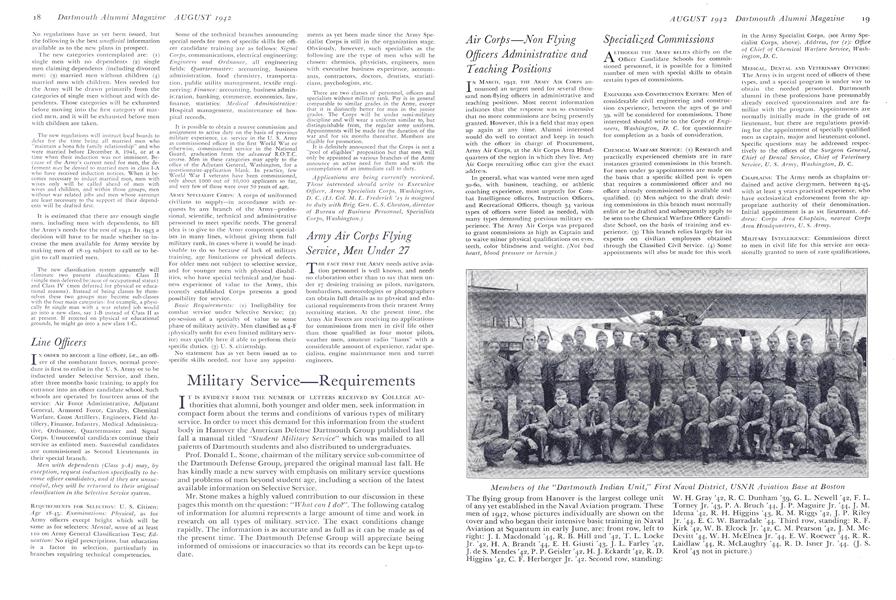 Military Service for Alumni
