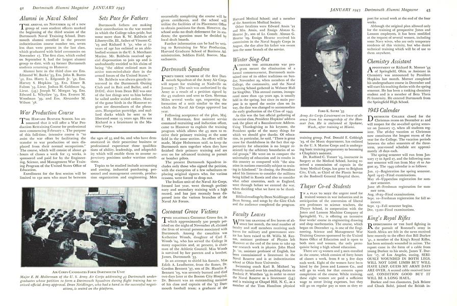 War Production Course