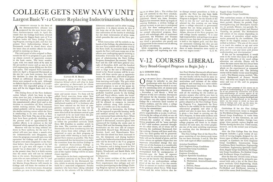 V-12 COURSES LIBERAL