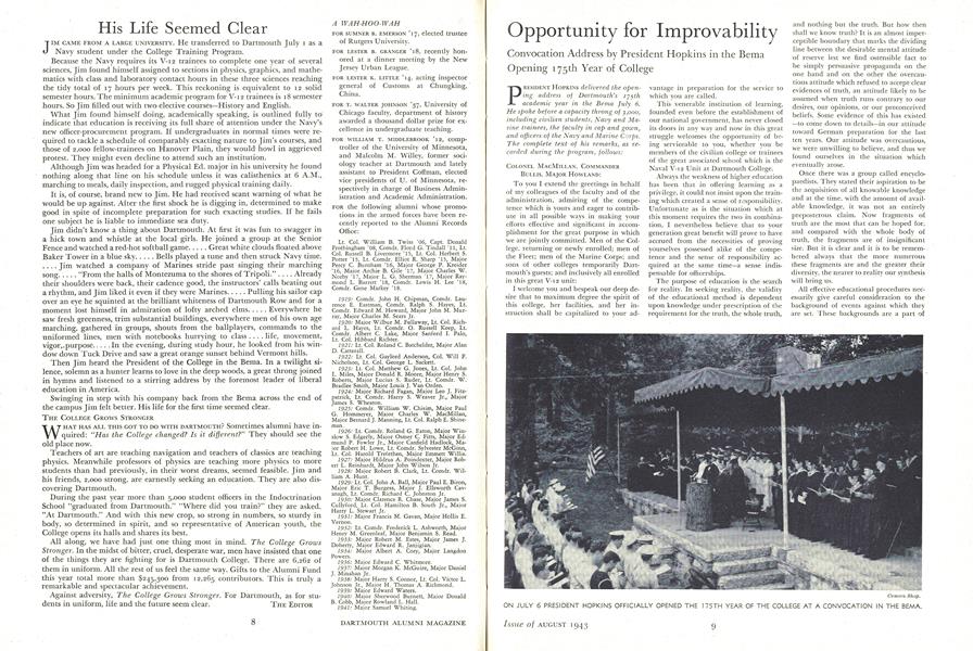 Opportunity for Improvability