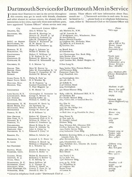 Dartmouth Services for Dartmouth Menin Service