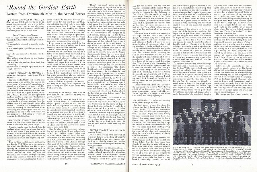 Letters from Dartmouth Men in the Armed Forces