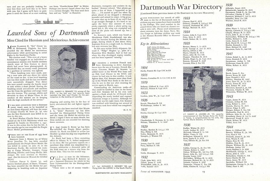 Laureled Sons of Dartmouth