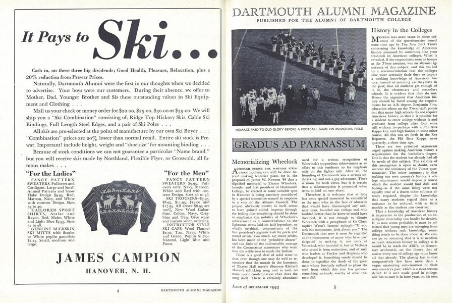 History in the Colleges