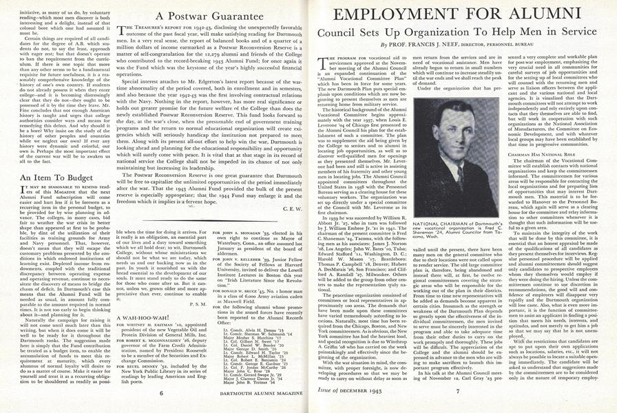 A Postwar Guarantee