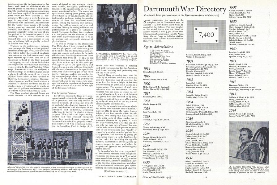 Dartmouth War Directory
