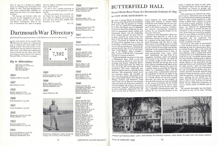 Dartmouth War Directory