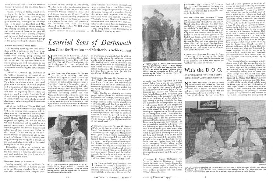 From 1883 to 1948! Reunions at Dartmouth This Summer!