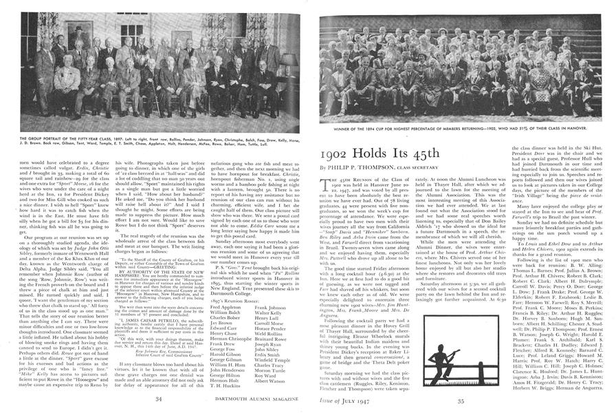 1897 Its 50th Reunion