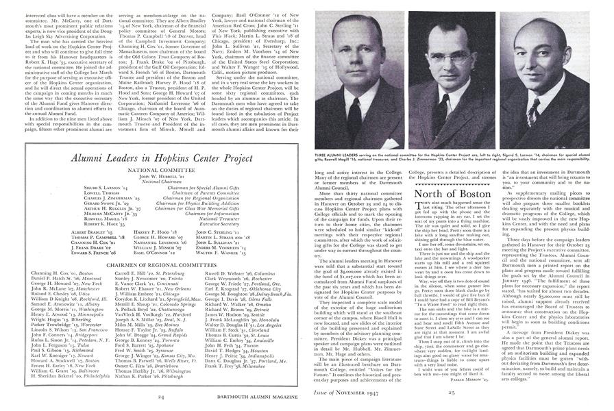 Alumni Leaders in Hopkins Center Project