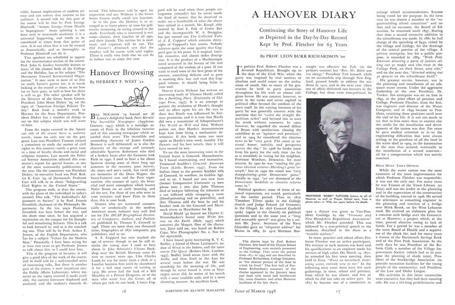 A HANOVER DIARY