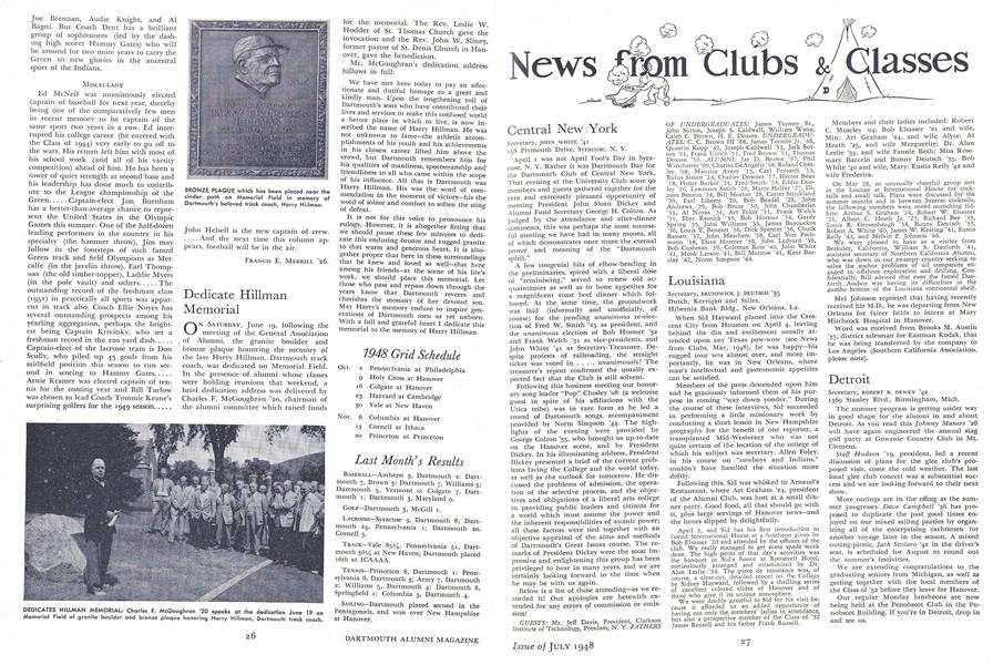 1948 Grid Schedule