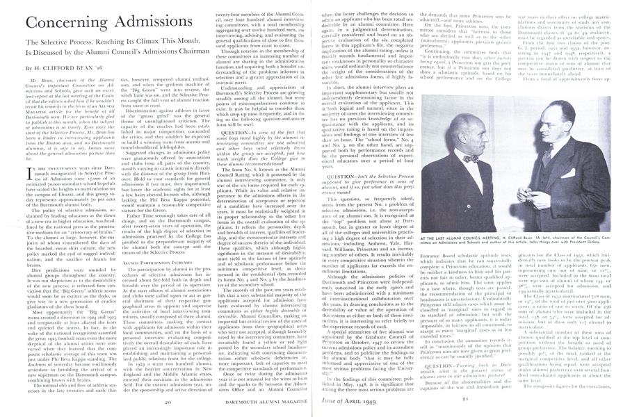 Concerning Admissions