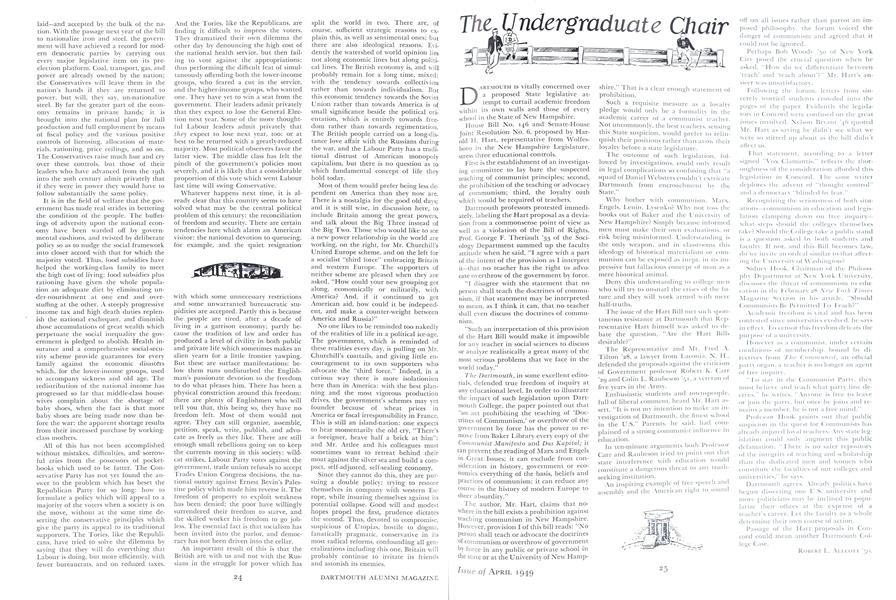 The Undergraduate Chair