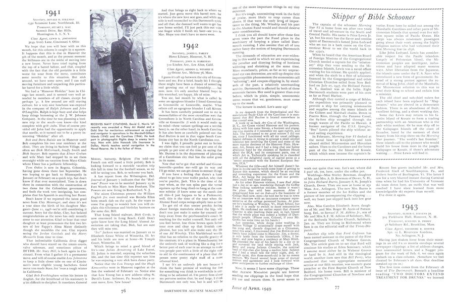 Skipper of Bible Schooner