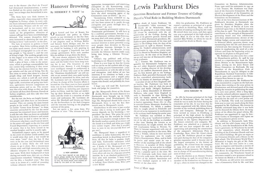 Lewis Parkhurst Dies
