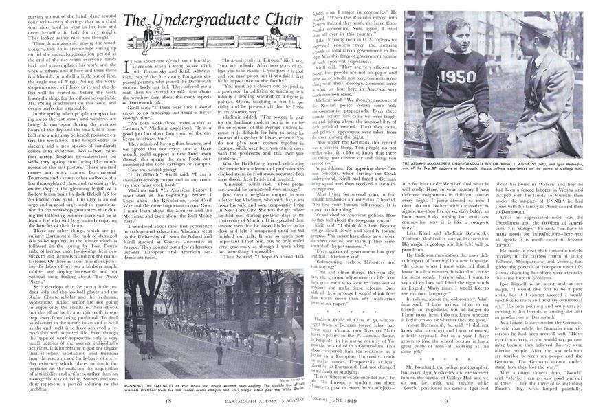 The Undergraduate Chair