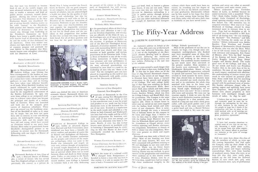 The Fifty-Year Address