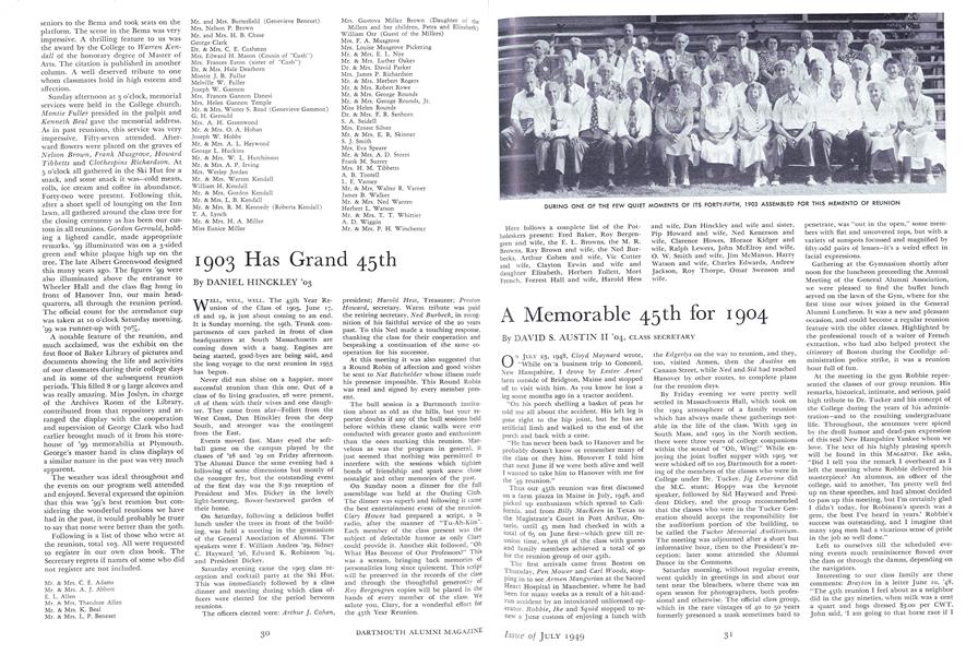 A Memorable 45th for 1904