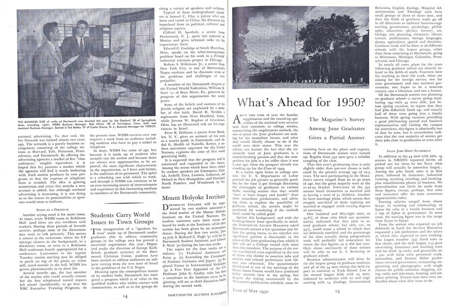 What's Ahead for 1950?