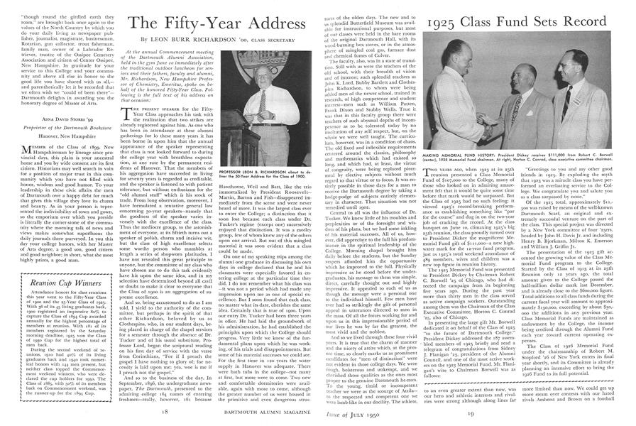 1925 Glass Fund Sets Record