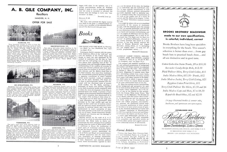 AMERICAN LABOR UNIONS; ORGANIZATION, AIMS, AND POWER.