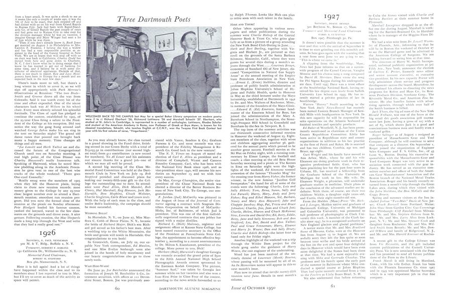 Three Dartmouth Poets