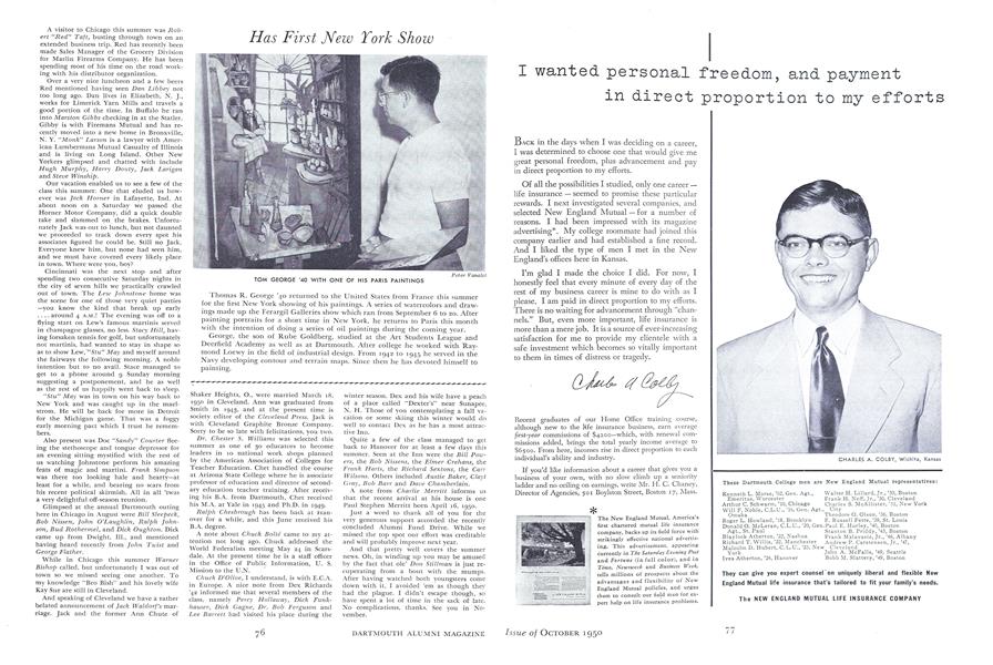 Has First New York Show