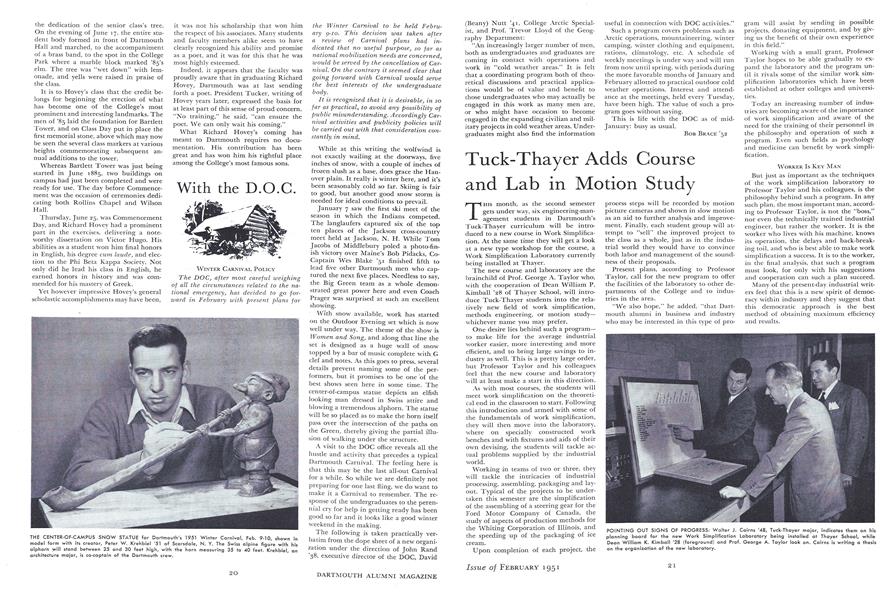 Tuck-Thayer Adds Course and Lab in Motion Study