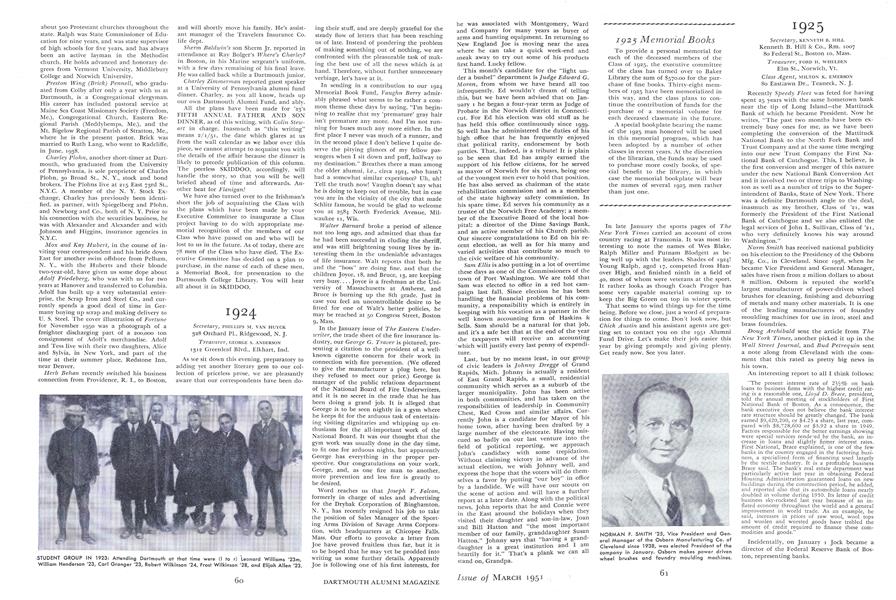 1925 Memorial Books