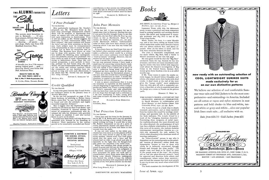 THE LONELY CRO WD: A STUDY OF THE CHANGING AMERICAN CHARACTER