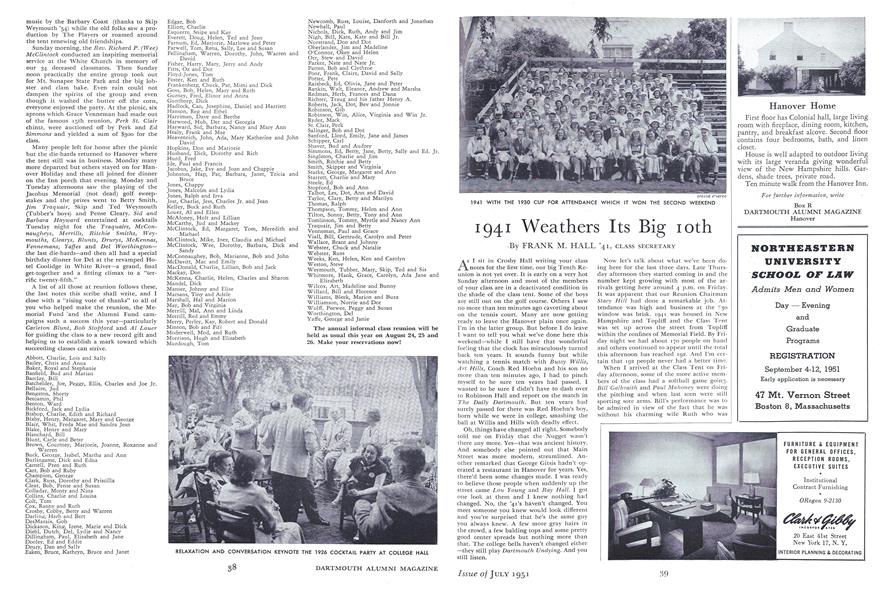 1941 Weathers Its Big 10th