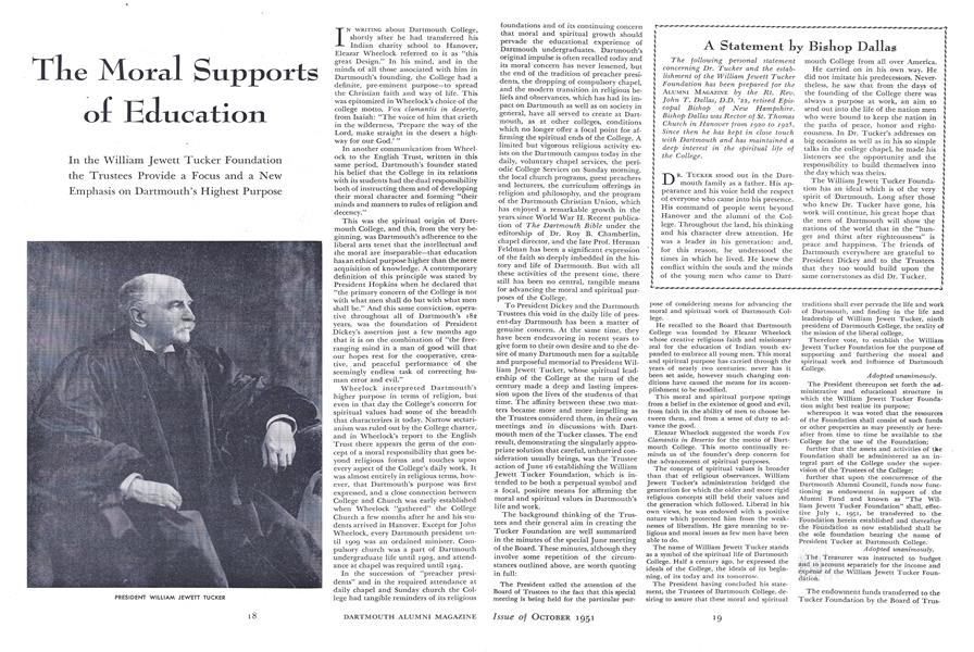The Moral Supports or Education