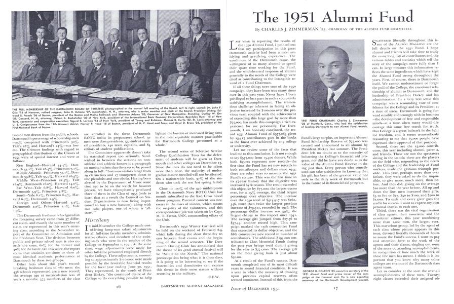The 1951 Alumni Fund