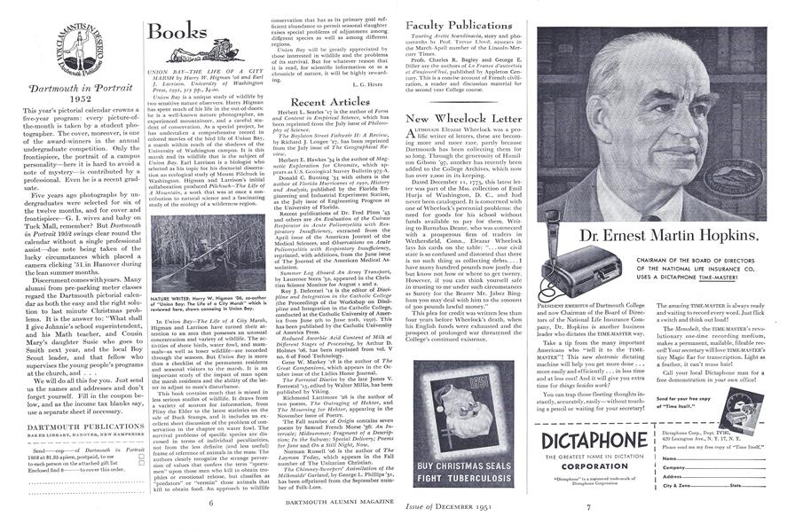 Dartmouth in Portrait 1952