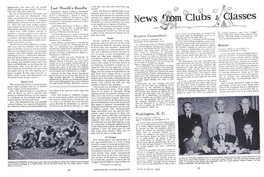 Report Card, Page: 36 - June 1952 | Dartmouth Alumni Magazine