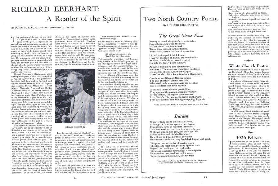 RICHARD EBERHART: A Reader of the Spirit | Dartmouth Alumni 