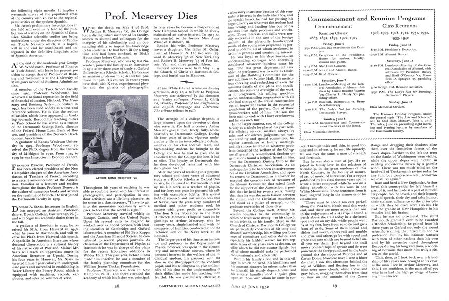 Commencement and Reunion Programs
