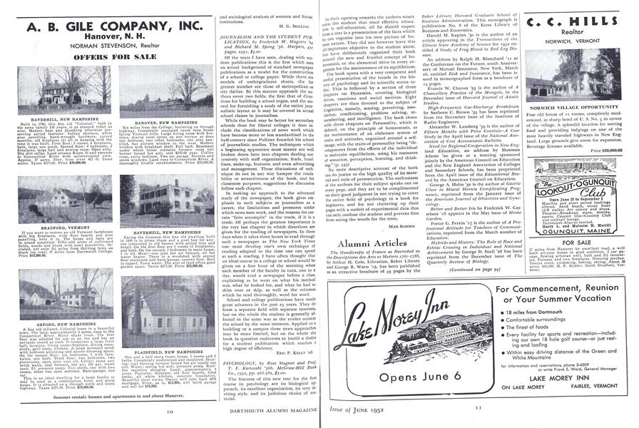 JOURNALISM AND THE STUDENT PUBLICATION
