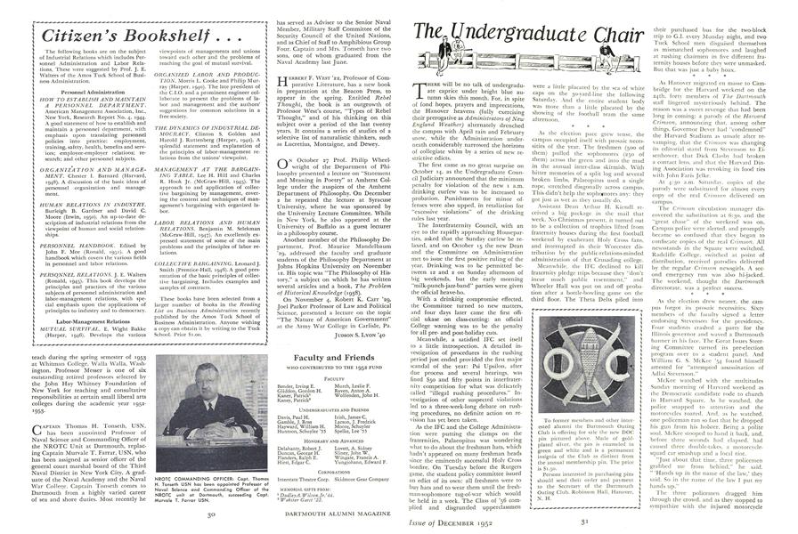 The Undergraduate Chair