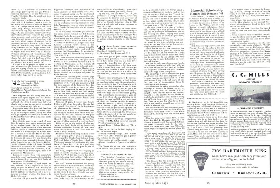 Memorial Scholarship Honors Bill Remsen '43