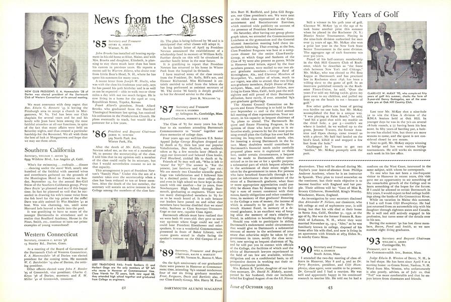 Fifty Years of Golf